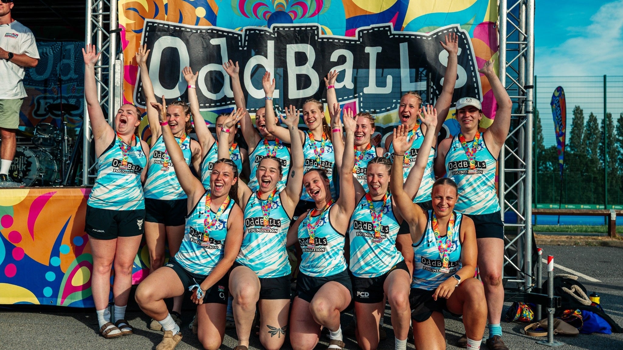Bumpy Sharks in their Custom Rugby Vests