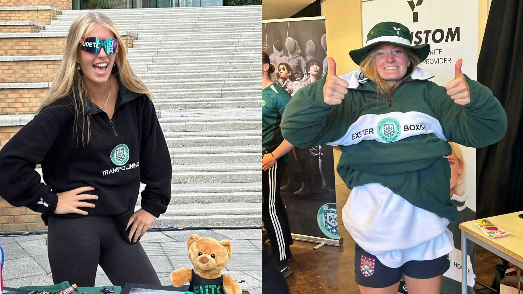 Y1 Custom at Exeter University Sports Freshers Fair: Kicking-Off 2024-25!