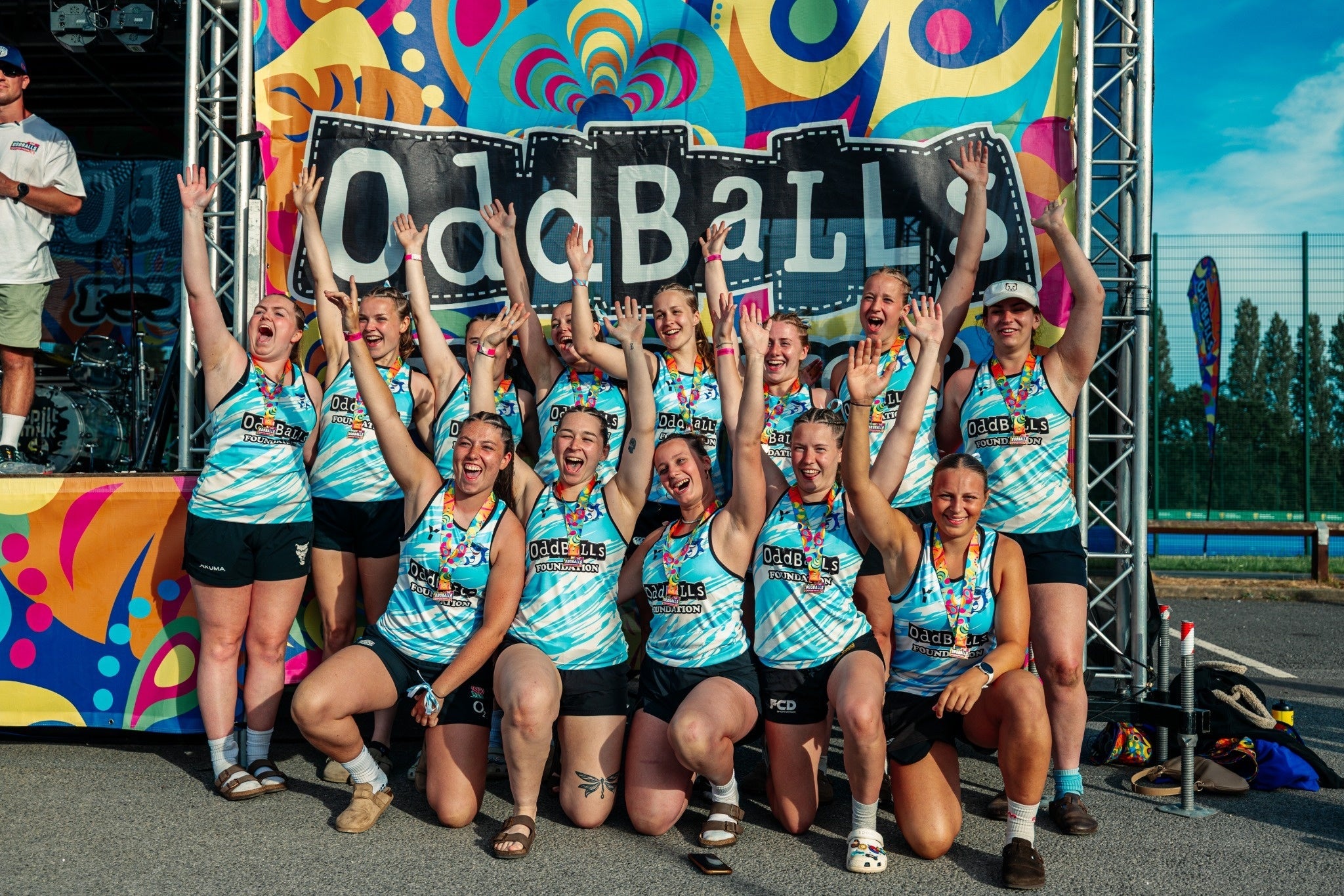 Bumpy Sharks in their Custom Rugby Vests